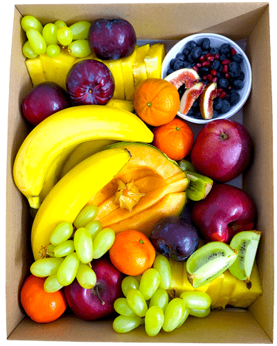 Objednajte si zdravý ovocný box plný štavnatého ovocia.